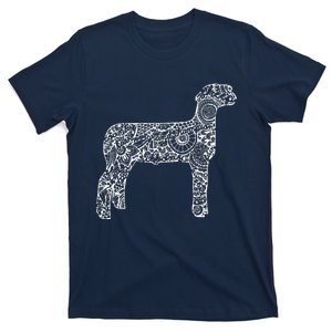 Sheepp Livestock Show Mandala Lamb Ram Stock Show T-Shirt