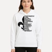 Scout Law Scouting Traits Funny Boy Summer Vacation Hoodie
