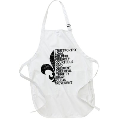 Scout Law Scouting Traits Funny Boy Summer Vacation Apron