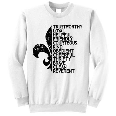 Scout Law Scouting Traits Funny Boy Summer Vacation Sweatshirt