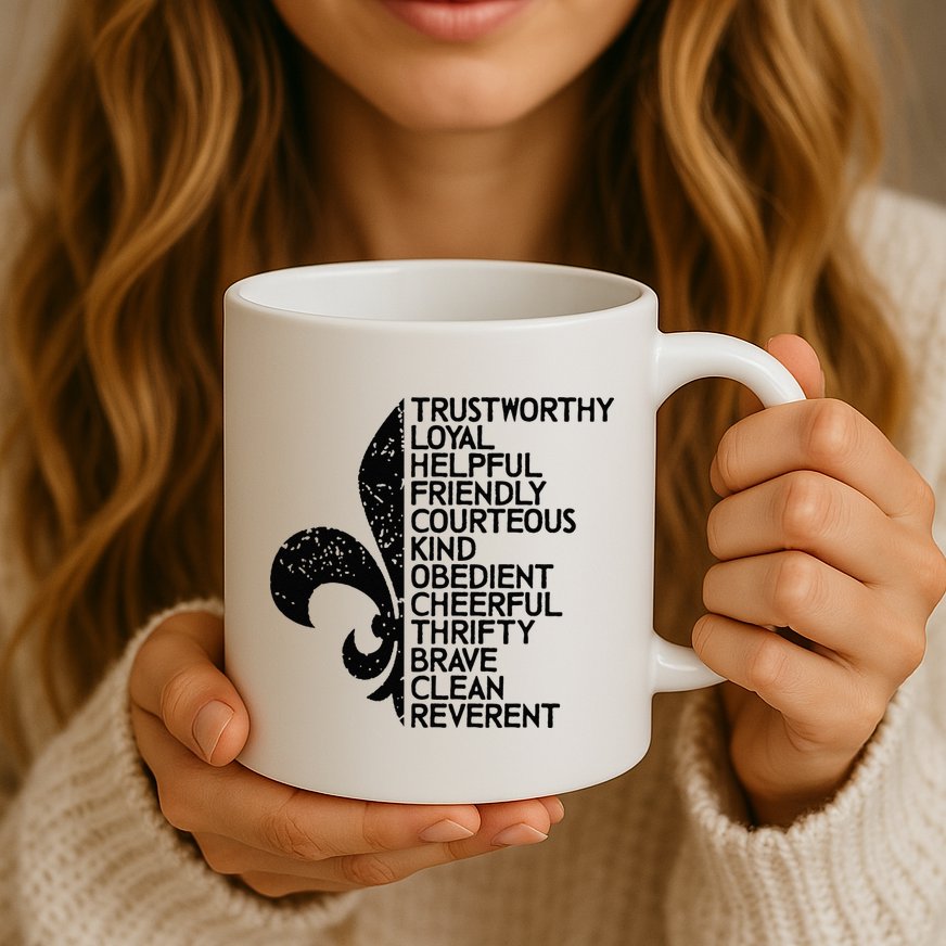 Scout Law Scouting Traits Funny Boy Summer Vacation Mug