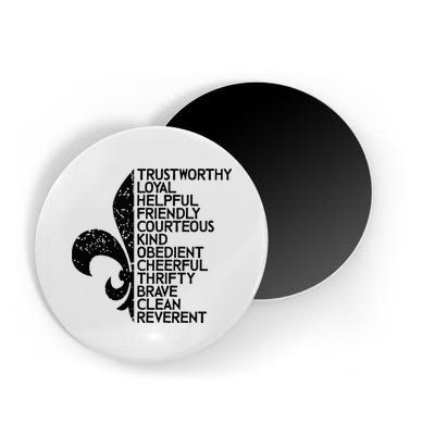 Scout Law Scouting Traits Funny Boy Summer Vacation Magnet
