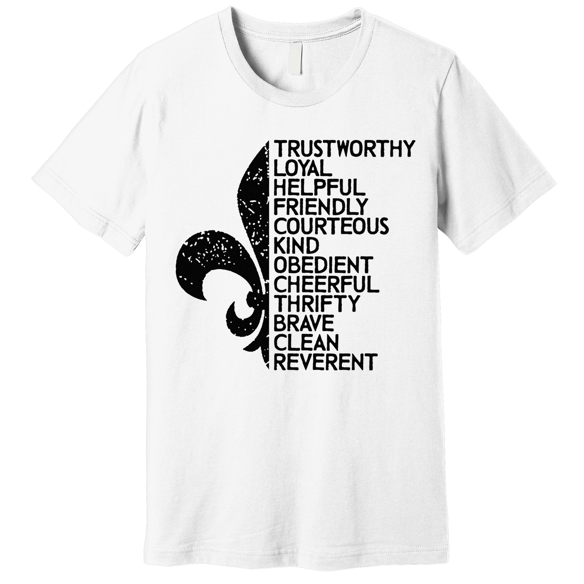 Scout Law Scouting Traits Funny Boy Summer Vacation Premium T-Shirt