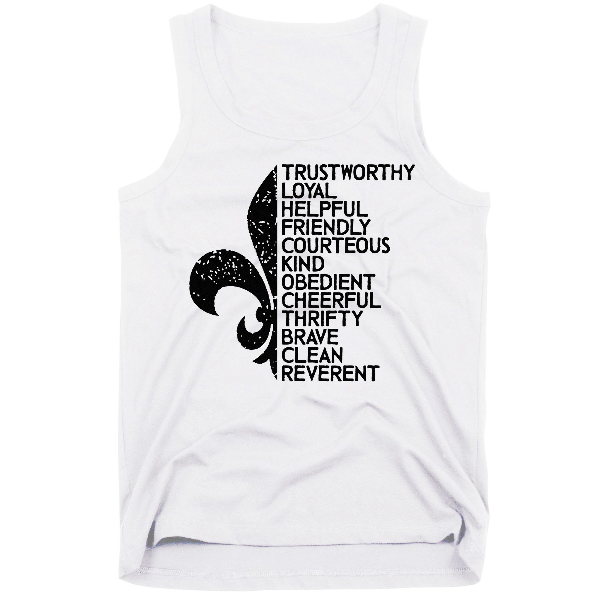 Scout Law Scouting Traits Funny Boy Summer Vacation Tank Top