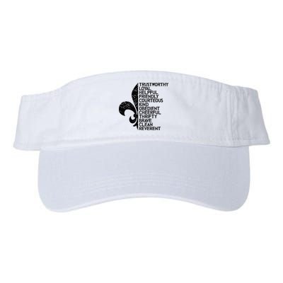 Scout Law Scouting Traits Funny Boy Summer Vacation Visor