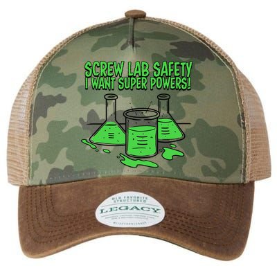 Screw Lab Safety I Want Superpowers Legacy Tie Dye Trucker Hat