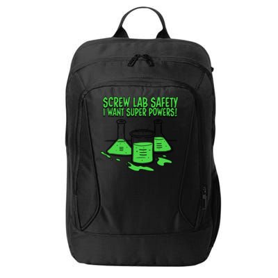 Screw Lab Safety I Want Superpowers City Backpack