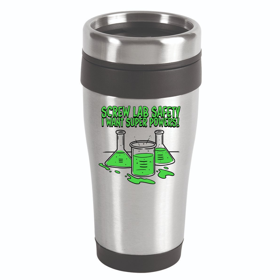 Screw Lab Safety I Want Superpowers 16oz Travel Tumbler