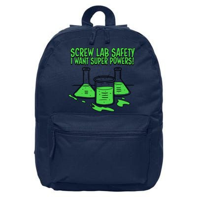 Screw Lab Safety I Want Superpowers 16 in Basic Backpack