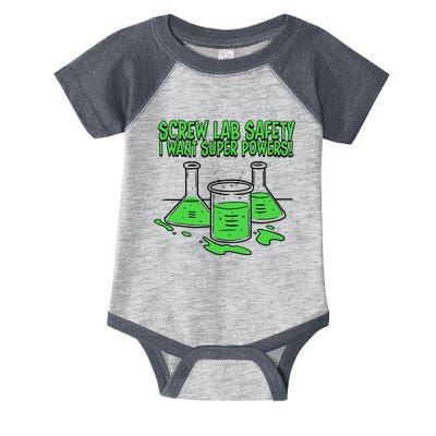 Screw Lab Safety I Want Superpowers Infant Baby Jersey Bodysuit