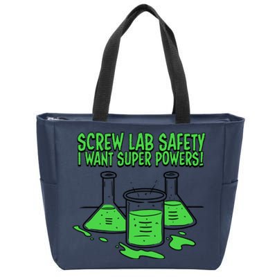 Screw Lab Safety I Want Superpowers Zip Tote Bag