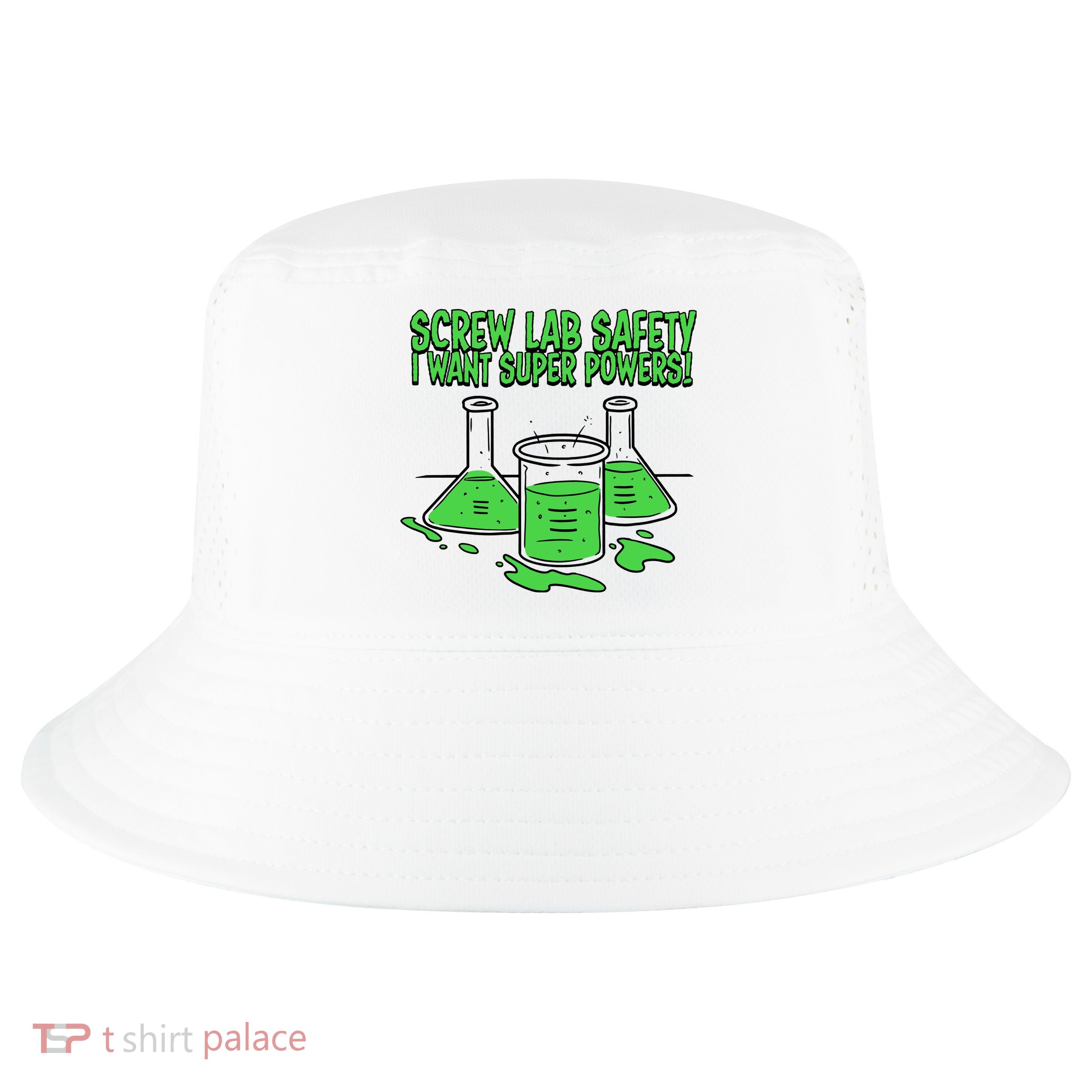 Screw Lab Safety I Want Superpowers Cool Comfort Performance Bucket Hat