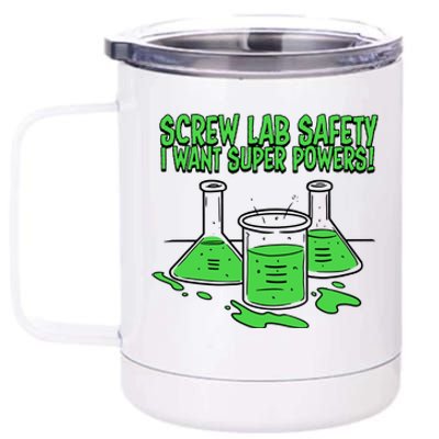 Screw Lab Safety I Want Superpowers 12 oz Stainless Steel Tumbler Cup