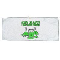 Screw Lab Safety I Want Superpowers Large Microfiber Waffle Golf Towel