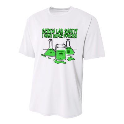 Screw Lab Safety I Want Superpowers Youth Performance Sprint T-Shirt