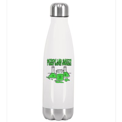 Screw Lab Safety I Want Superpowers Stainless Steel Insulated Water Bottle