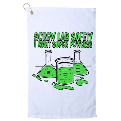 Screw Lab Safety I Want Superpowers Platinum Collection Golf Towel