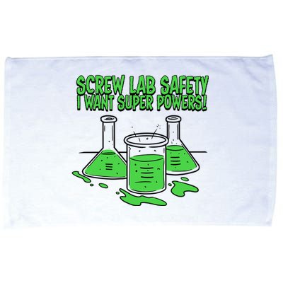 Screw Lab Safety I Want Superpowers Microfiber Hand Towel