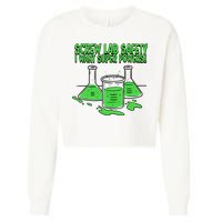 Screw Lab Safety I Want Superpowers Cropped Pullover Crew