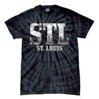 St. Louis Stl Skyline Pride Missouri Vintage Tie-Dye T-Shirt