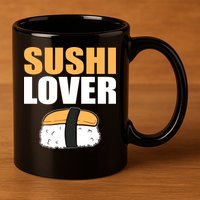 Sushi Lover Sushi Lover Gift 11oz C Handle Ceramic Mug