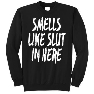 Smells Like Slut In Here Swinger Adult Humor Gift Sweatshirt