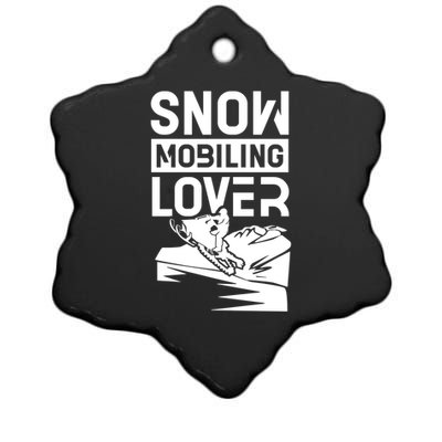 Snowmobiling Lover Snowmobiles Snowmobile Driver Rider Gift Ceramic Star Ornament