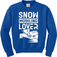 Snowmobiling Lover Snowmobiles Snowmobile Driver Rider Gift Kids Sweatshirt