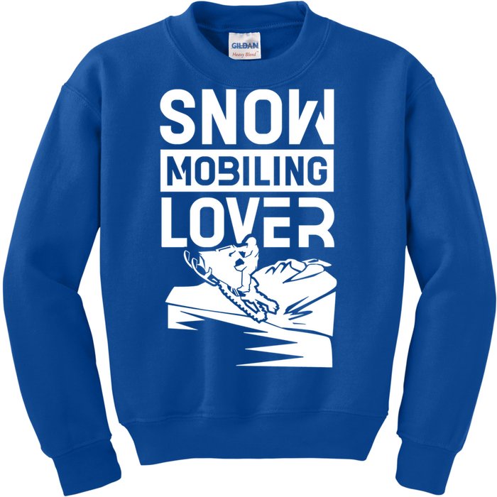 Snowmobiling Lover Snowmobiles Snowmobile Driver Rider Gift Kids Sweatshirt