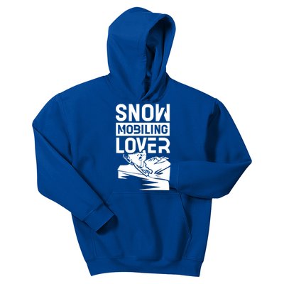 Snowmobiling Lover Snowmobiles Snowmobile Driver Rider Gift Kids Hoodie