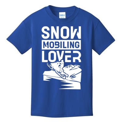 Snowmobiling Lover Snowmobiles Snowmobile Driver Rider Gift Kids T-Shirt