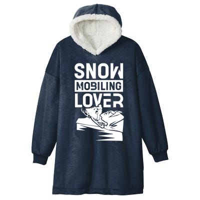 Snowmobiling Lover Snowmobiles Snowmobile Driver Rider Gift Hooded Wearable Blanket