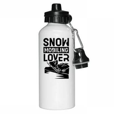 Snowmobiling Lover Snowmobiles Snowmobile Driver Rider Gift Aluminum Water Bottle