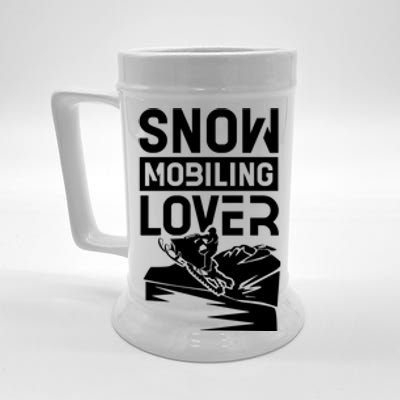 Snowmobiling Lover Snowmobiles Snowmobile Driver Rider Gift Beer Stein