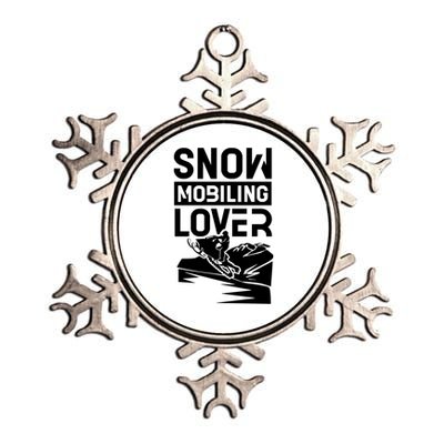 Snowmobiling Lover Snowmobiles Snowmobile Driver Rider Gift Metallic Star Ornament