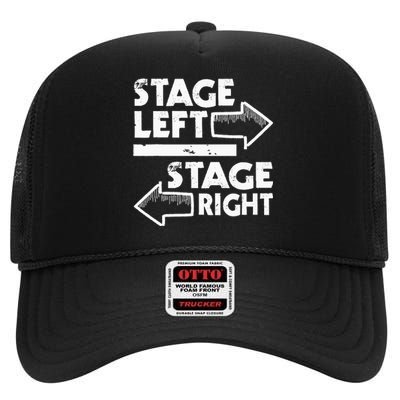 Stage Left Stage Right Actor Actress Theater Acting High Crown Mesh Back Trucker Hat