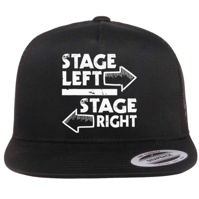 Stage Left Stage Right Actor Actress Theater Acting Flat Bill Trucker Hat