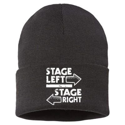 Stage Left Stage Right Actor Actress Theater Acting Sustainable Knit Beanie