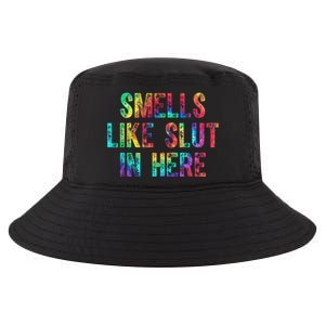 Smells Like Slut In Here Tie Dye Offensive Funny Adult Humor Cool Comfort Performance Bucket Hat