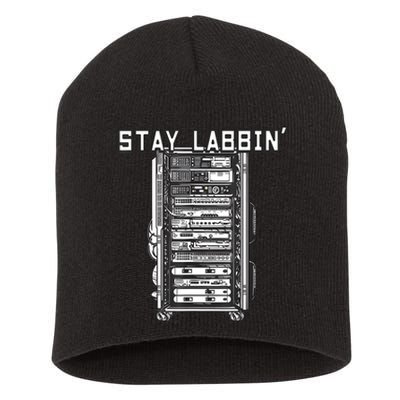 Stay Labbin Server Network Rack Sysadmin Engineer Homelab Short Acrylic Beanie