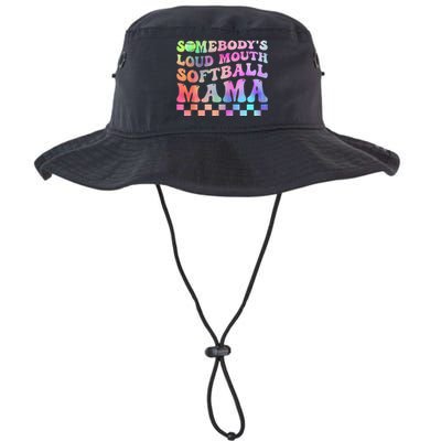 Somebody's Loudmouth Softball Mama Funny Legacy Cool Fit Booney Bucket Hat