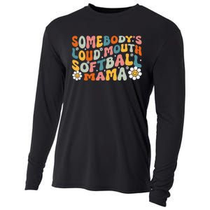 Somebody's Loudmouth Softball Mama Mothers Day Cooling Performance Long Sleeve Crew