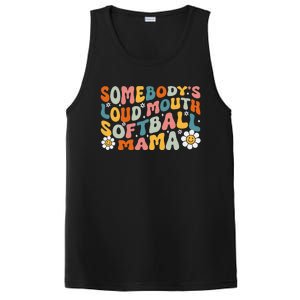 Somebody's Loudmouth Softball Mama Mothers Day PosiCharge Competitor Tank