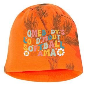 Somebody's Loudmouth Softball Mama Mothers Day Kati - Camo Knit Beanie