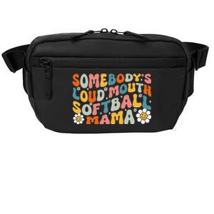 Somebody's Loudmouth Softball Mama Mothers Day Crossbody Pack