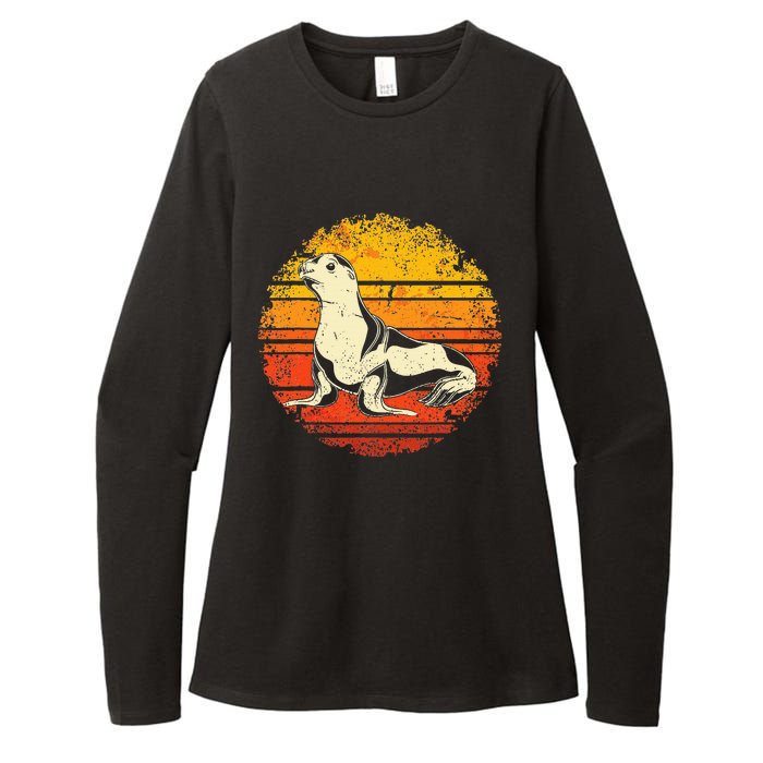 Sea Lion Womens CVC Long Sleeve Shirt