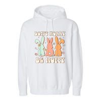 Somebody's Loudmouth Softball Mama Mom Mother's Day Garment-Dyed Fleece Hoodie