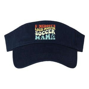 Somebody's Loudmouth Soccer Mama, Soccer Mothers Day Valucap Bio-Washed Visor