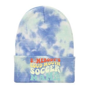 Somebody's Loudmouth Soccer Mama, Soccer Mothers Day Tie Dye 12in Knit Beanie