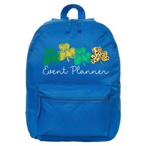 Shamrock Leopard Saint Paddys Event Planner St Patricks Day Gift 16 in Basic Backpack